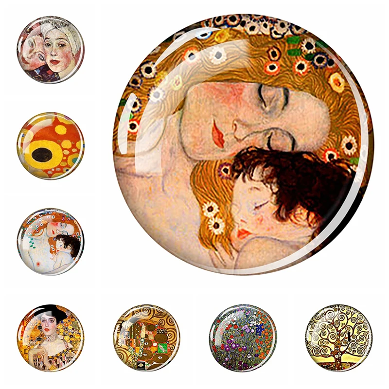 ZYLTD Art Refrigerator Magnets Fashion Fridge Decor Klimt Oil Painting Magnet Message Board Refrigerator Sticker Wholesale