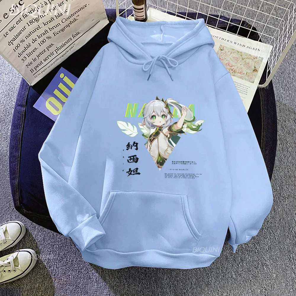 Archon Genshin Impact Print Casual Clothing Unisex Woman Long Sleeve Sweatshirt Cartoon Male Oversized Tracksuit