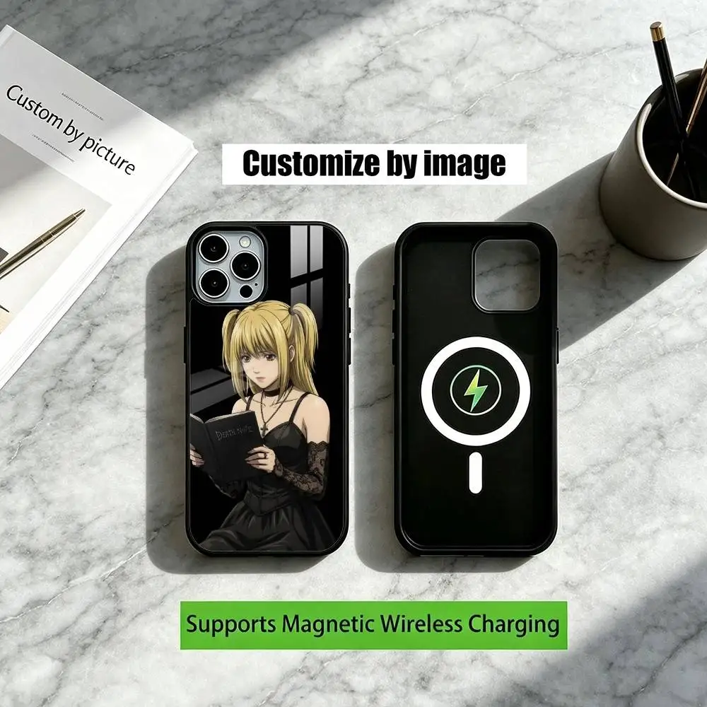 Anime Misa D-Death N-Note Phone Case For IPhone17,16,15,14,13,12, Plus,Pro Supports Magnetic Wireless Charging
