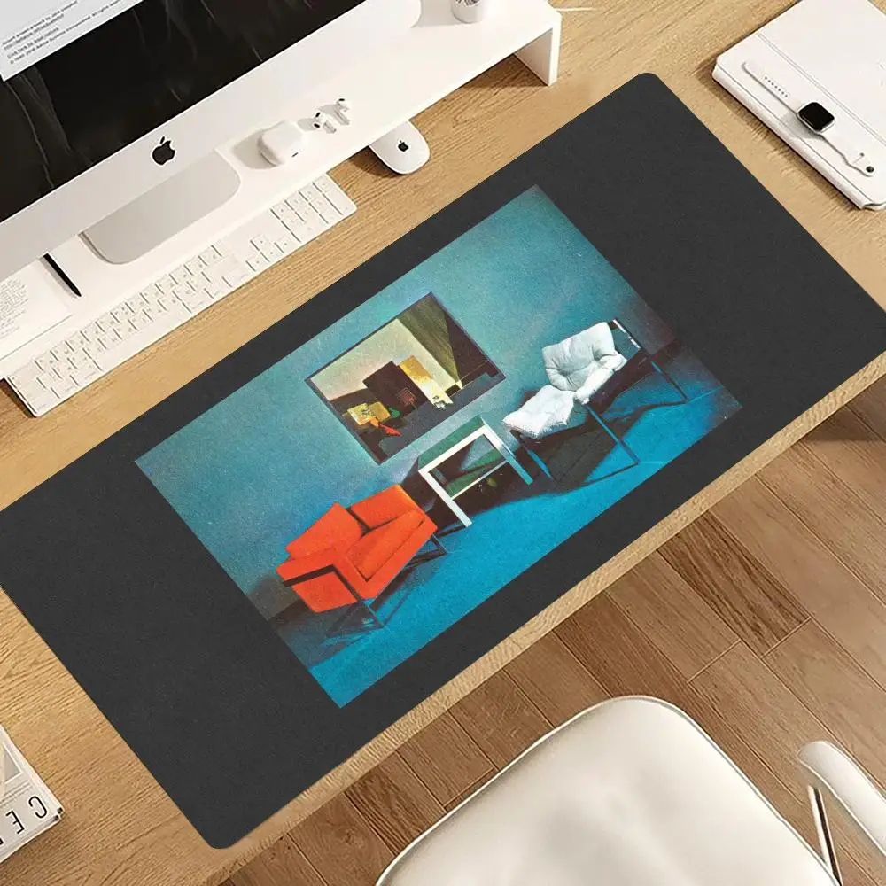 Vintage Space Chair Mousepad Pc Gaming Mouse Pads Desk Accessories Laptop Desk Mats Office Decor Mouse Carpet Rug Keyboard Mat