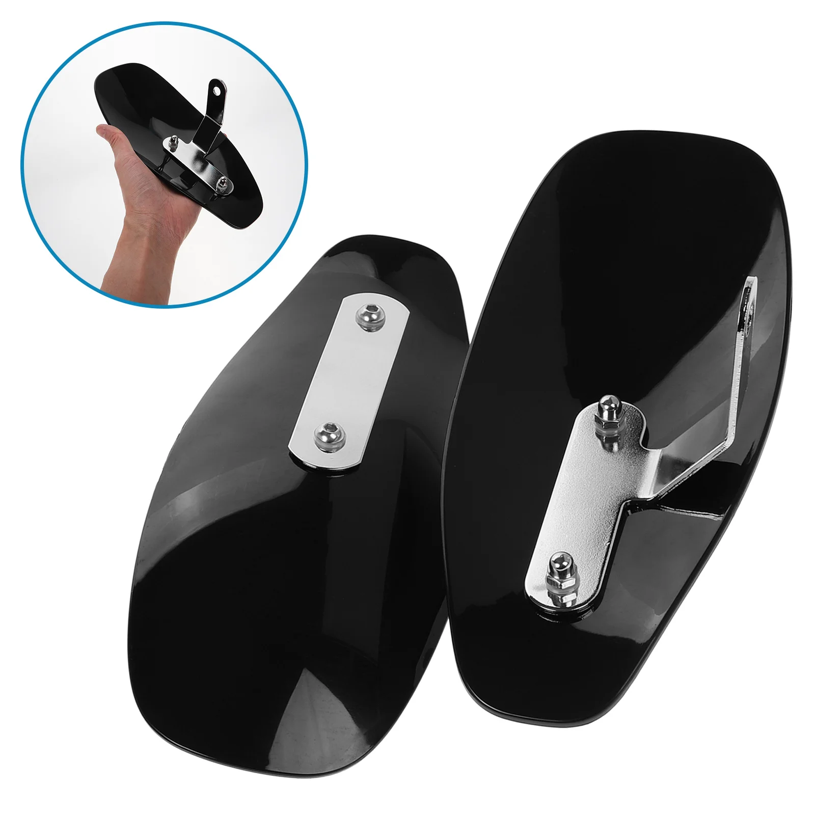 

1Pair Motorcycle Handlebar Guards Compatible Touring Flht 1996-2013 Wind Deflectors Windshield Protection Cold Weather