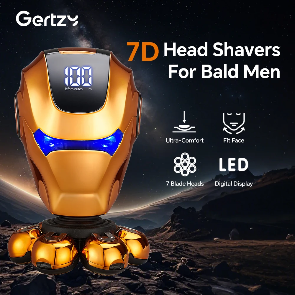 Set rasoio elettrico digitale a LED: tagliacapelli per naso, tagliacapelli, spazzola per pulizia, spazzola esfoliante