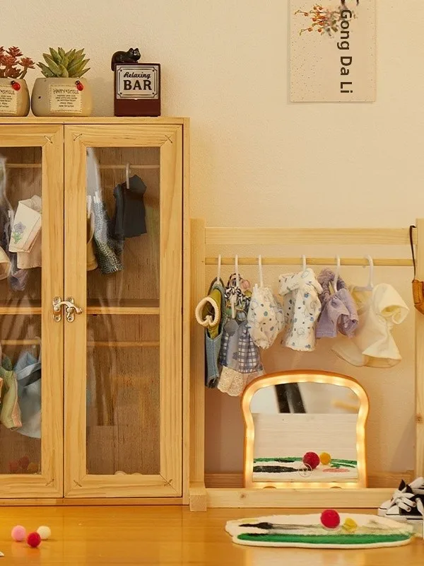 

Labubu Doll Clothes Ra Cotton Doll Wardrobe Storage Cabinet Clothing Display Cabinet Cusizable Personali Design Service
