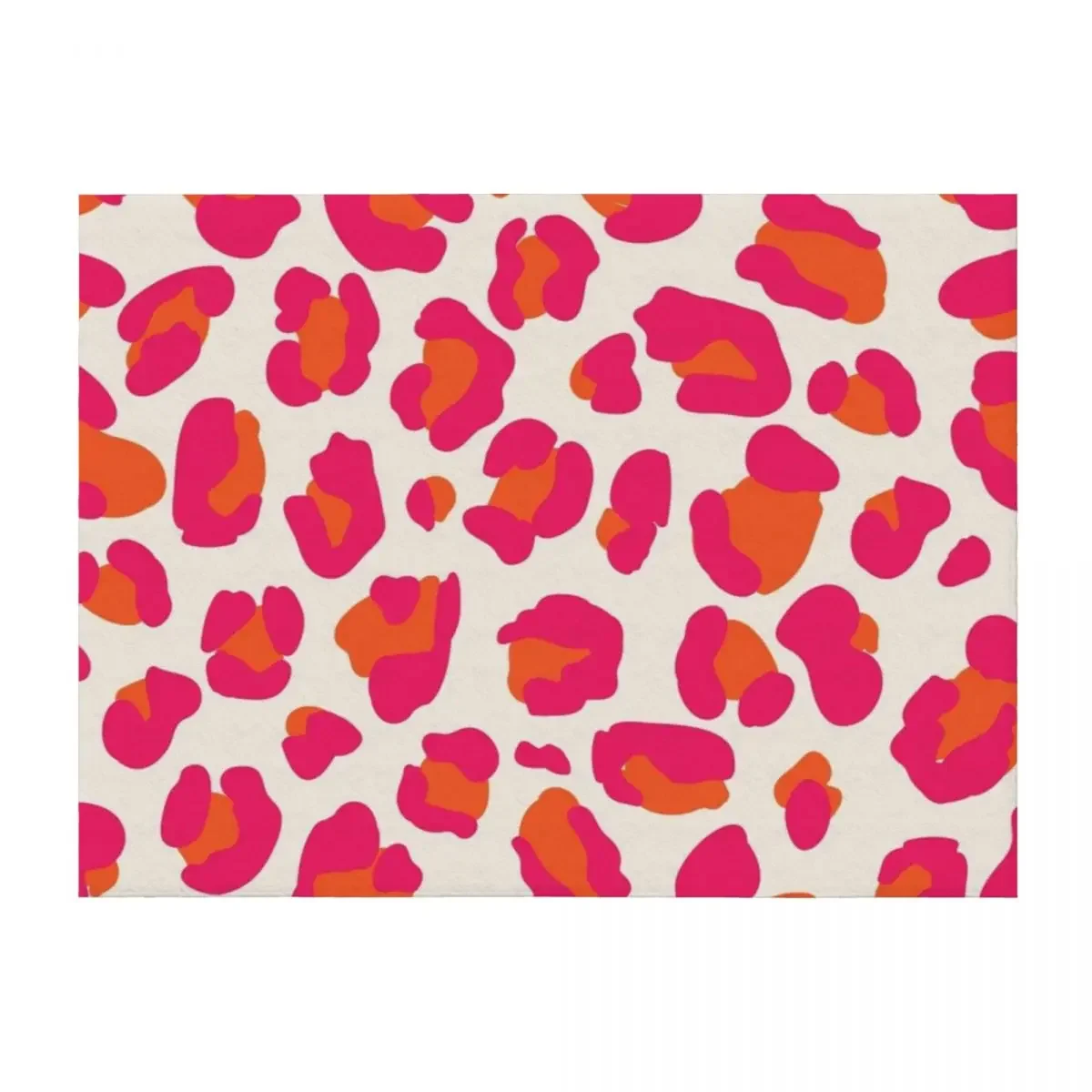 

Hot Pink and Orange Leopard Print Throw Blanket Shaggy Tourist Soft Beds heavy to sleep Blankets