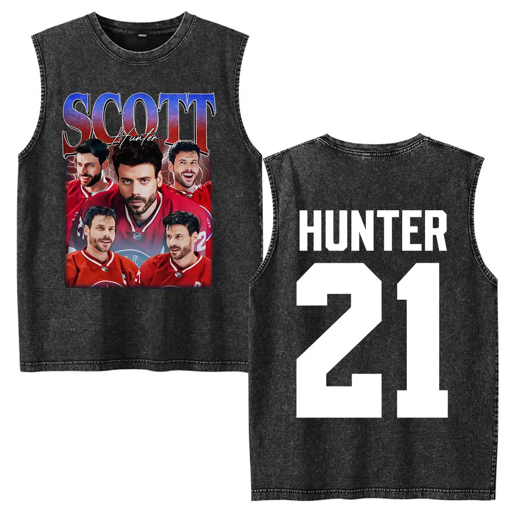 

TV Heated Rivalry GAY Scott Hunter 21 Washed Tank Tops T Shirt Men Women Clothing Harajuku Sleeveless Vest T-shirt Streetwear