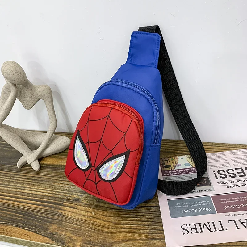 Disney Spiderman Go Shoulder Bag Sling Chest Pack Canvas Sports Teens Crossbody Handbags Men Women Chest Bags Belt Waist Pack