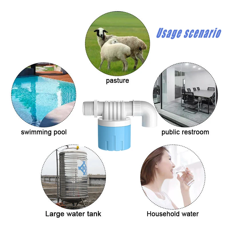 التلقائي صمام التحكم في مستوى المياه المرحاض صمام الكرة الطافية شنت داخليا الجانب مدخل صمام المياه