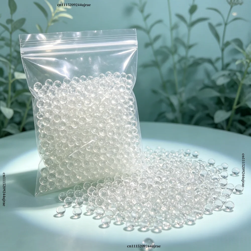Clear Solid Glass Beads Blasting Abrasive Media 0.6-7mm Sandblasting Polishing Grinding Microspheres for Metal Mold Surface