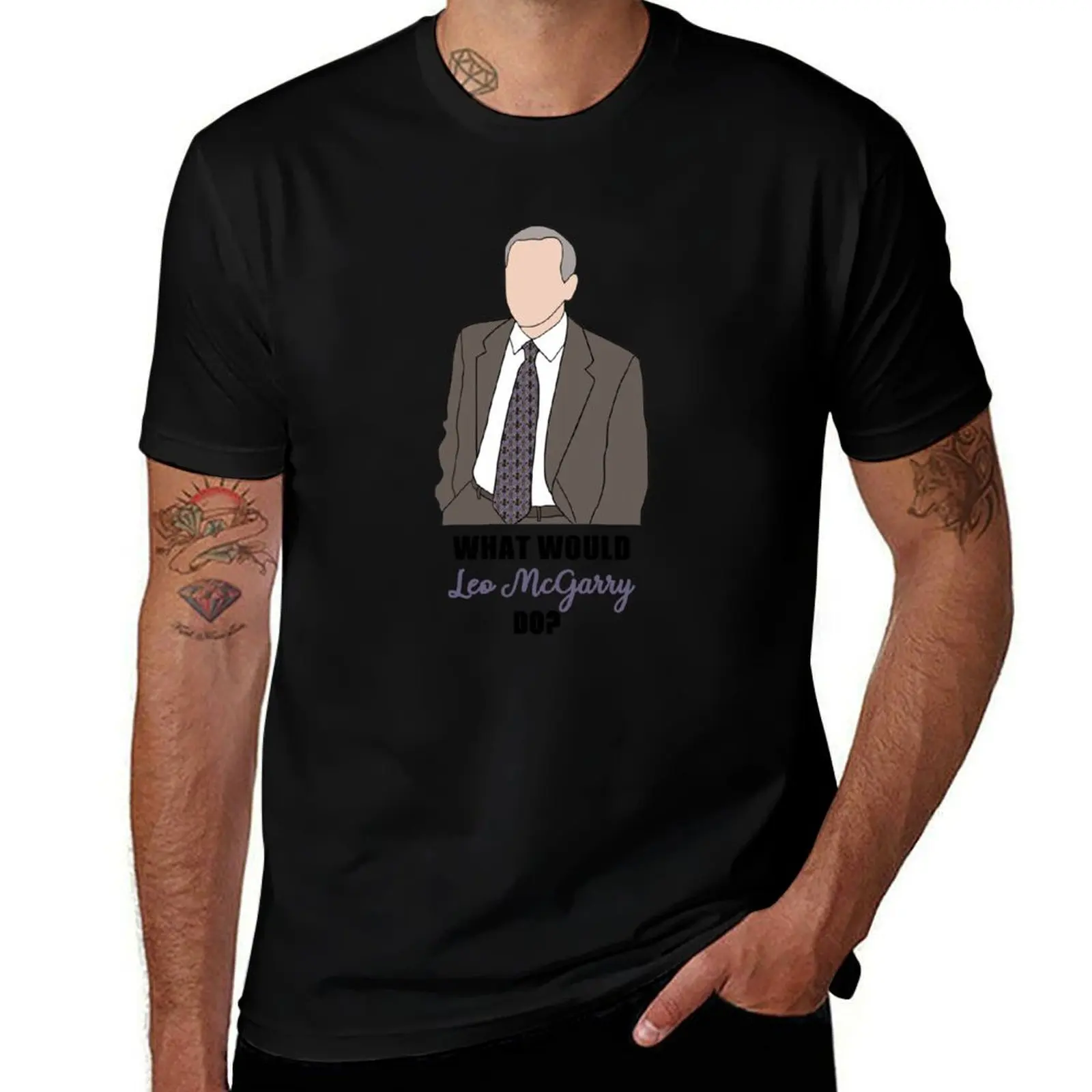 

what would leo mcgarry do T-Shirt man t shirt luxury t shirts for man slim fit T-Shirt