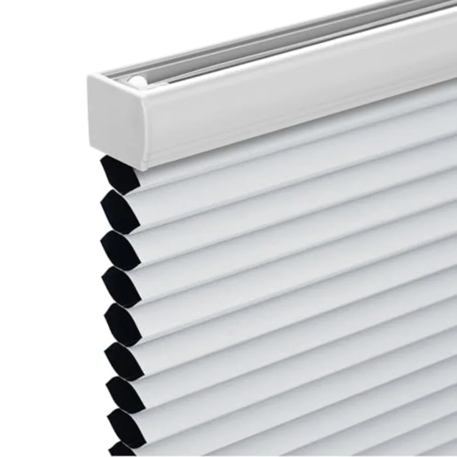 

Cordless Cellular Shades, Honeycomb Shades for Windows, Pull Down Pleated Blinds, Easy to Install for Indoor Windows and French