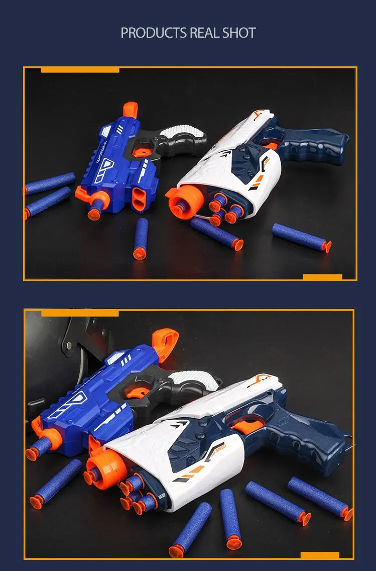 Hot kinderen Handleiding Zachte Kogels Speelgoed Pistool Kits Voor Nerf Darts Speelgoed Pistool Lange Afstand Dart Blaster Kinderen speelgoed Kerstcadeau