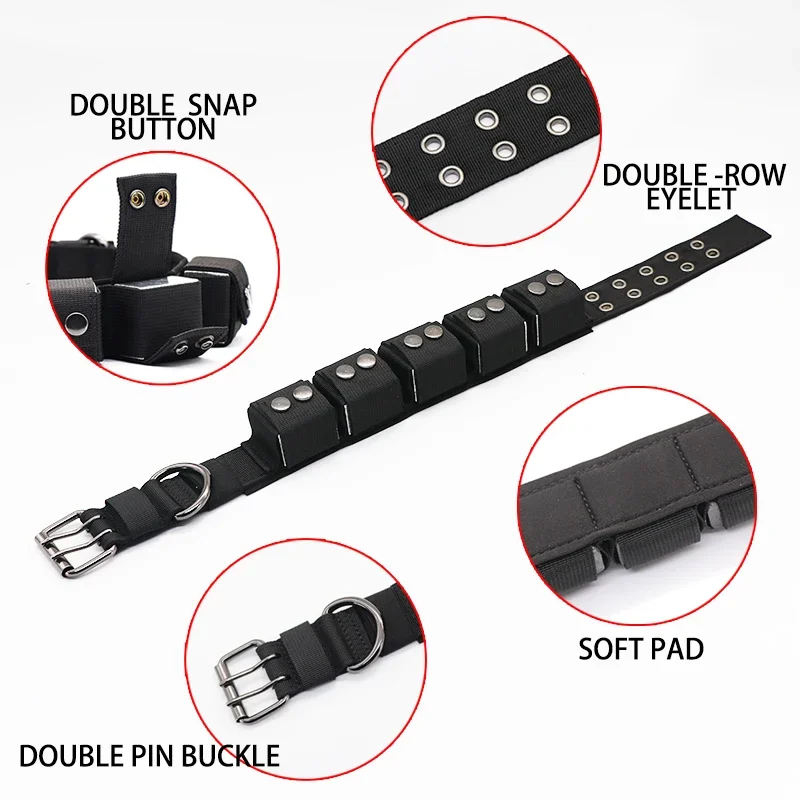 Big Dog Collar Xl Dog Collar Tactical Nylon Weighted Pitbull for Large Wide Collar for Big Dogs