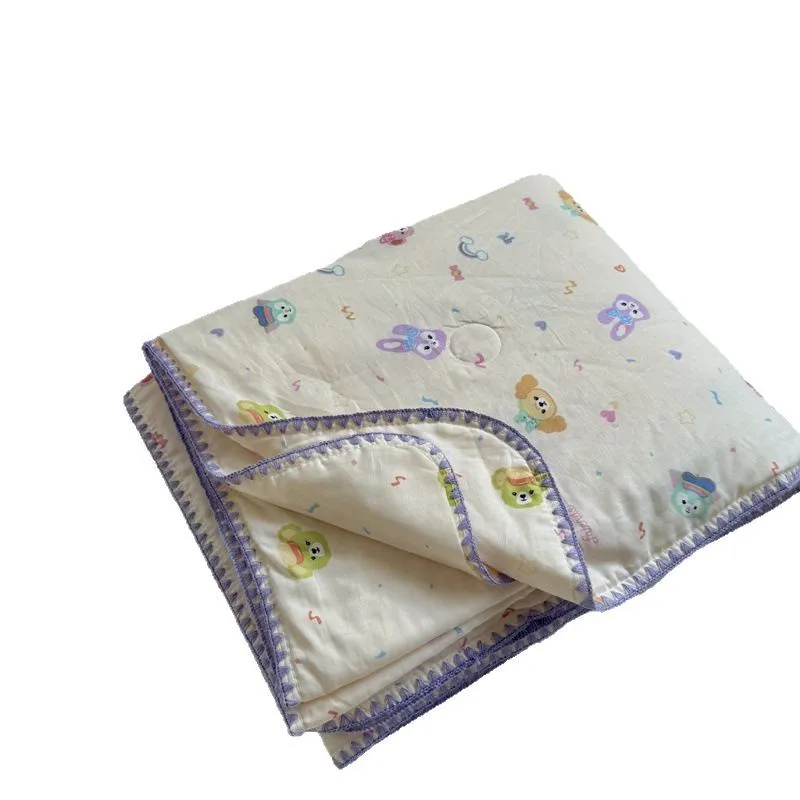 カスタマイズ可能な2025年春夏新作A級綿プリント二重糸シェルエッジキルト芯エアコンキルト