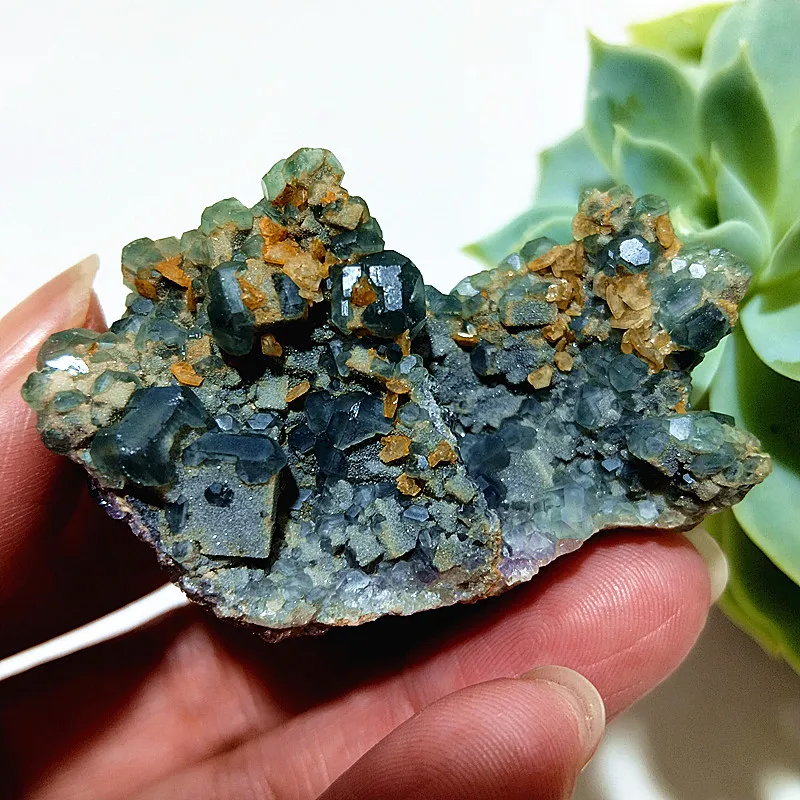 الأحجار الطبيعية فلوريت كريستال دروز متبادل عناقيد كريستالية عينة معدنية التأمل الفودو الطاقة فنغ شوي الديكور #2