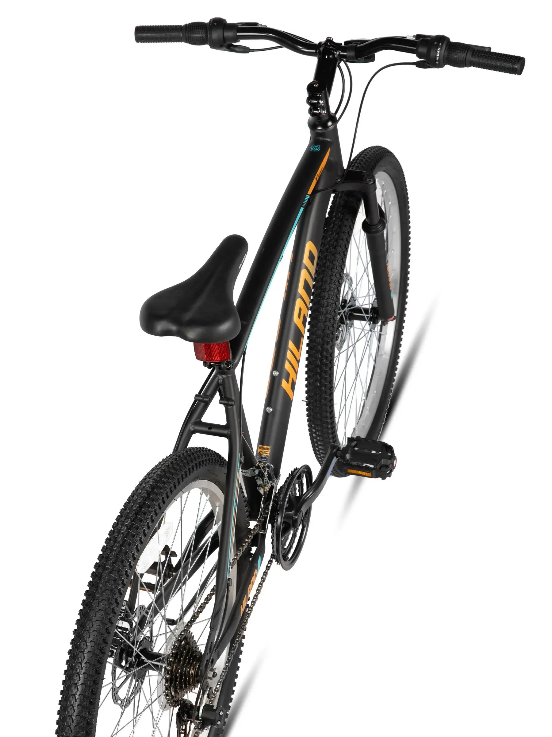 Hiland 26-Zoll-Mountainbike für Damen und Herren, 18 Gänge mit Vorderradaufhängungsgabel, zwei mechanische Scheibenbremsen
