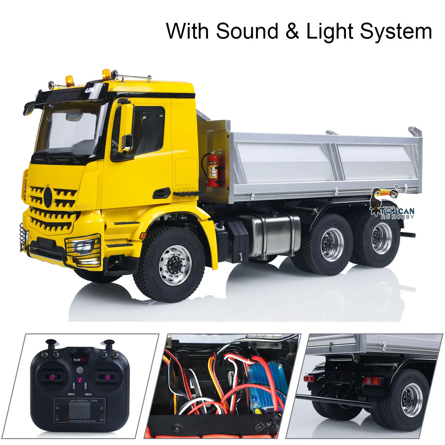 جديد 2025 1/14 RC شاحنة قلابة هيدروليكية 3348 مركبة يتم التحكم بها عن بُعد 6x6 التحكم عن بعد البناء قلابة ضوء الصوت 2 سرعة لعبة البطارية نموذج