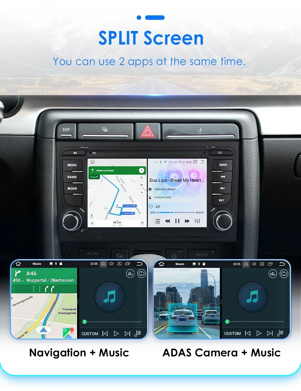 Android Autoradio für Audi A4 B6 2012-2015 s4 b7 rs4 Seat Exeo gps navi carplay android auto