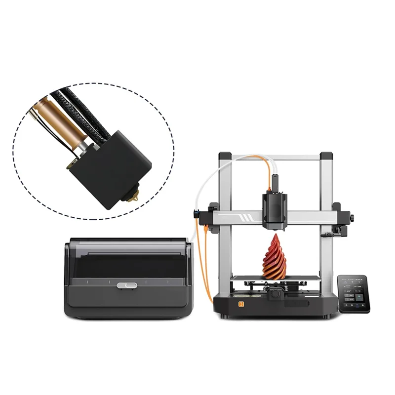 AED7-Hotend For Kobra 3 Combo Print Head Extruder Kit Heater Block Heating Cartridge Thermistor With Extra 2 Silicone Cover