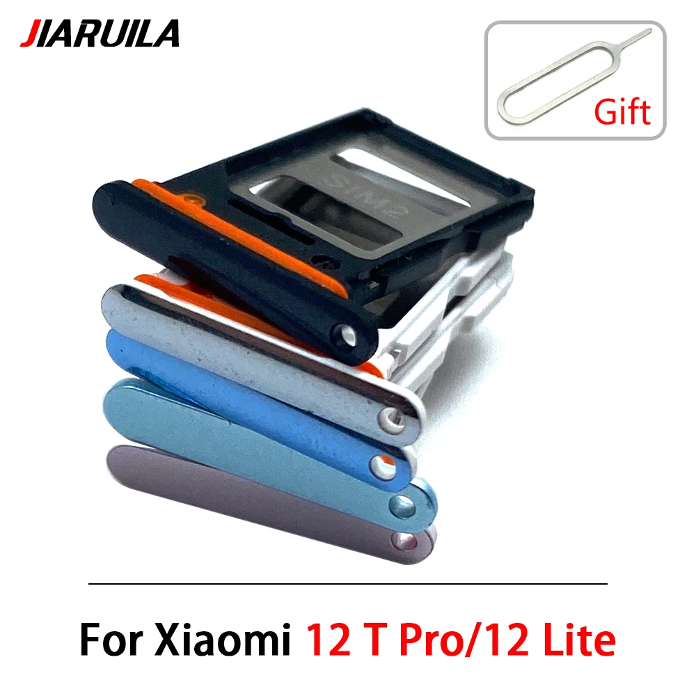 SIM Card Slot SD Card Tray Holder Adapter For Xiaomi 12 Lite Xiaomi 12 T Pro Phone SD Holder Card Tray With Tools