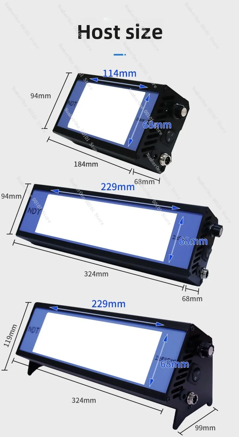 LED123 Industrial Film Viewing Lamp for Radiographic Inspection, Portable Micro Inspection, High Brightness Cold Light Source