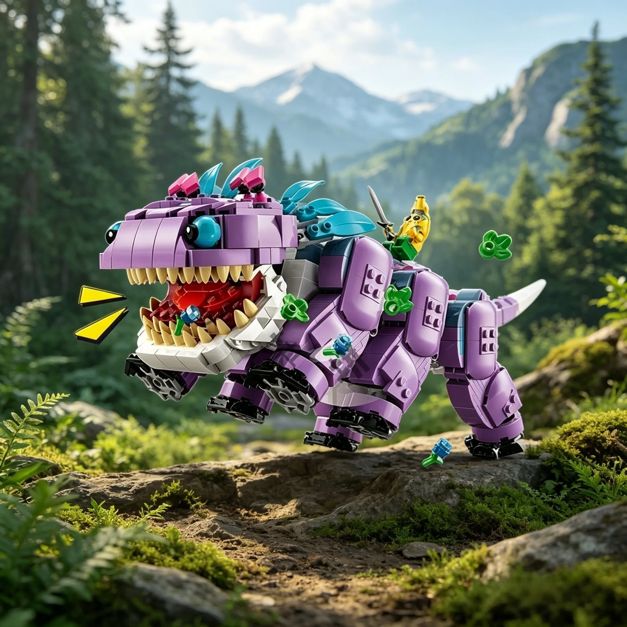 

2026 new 1084pcs popular game clone Beridush dinosaur clone Bo building block puzzle model, Christmas birthday gift toy