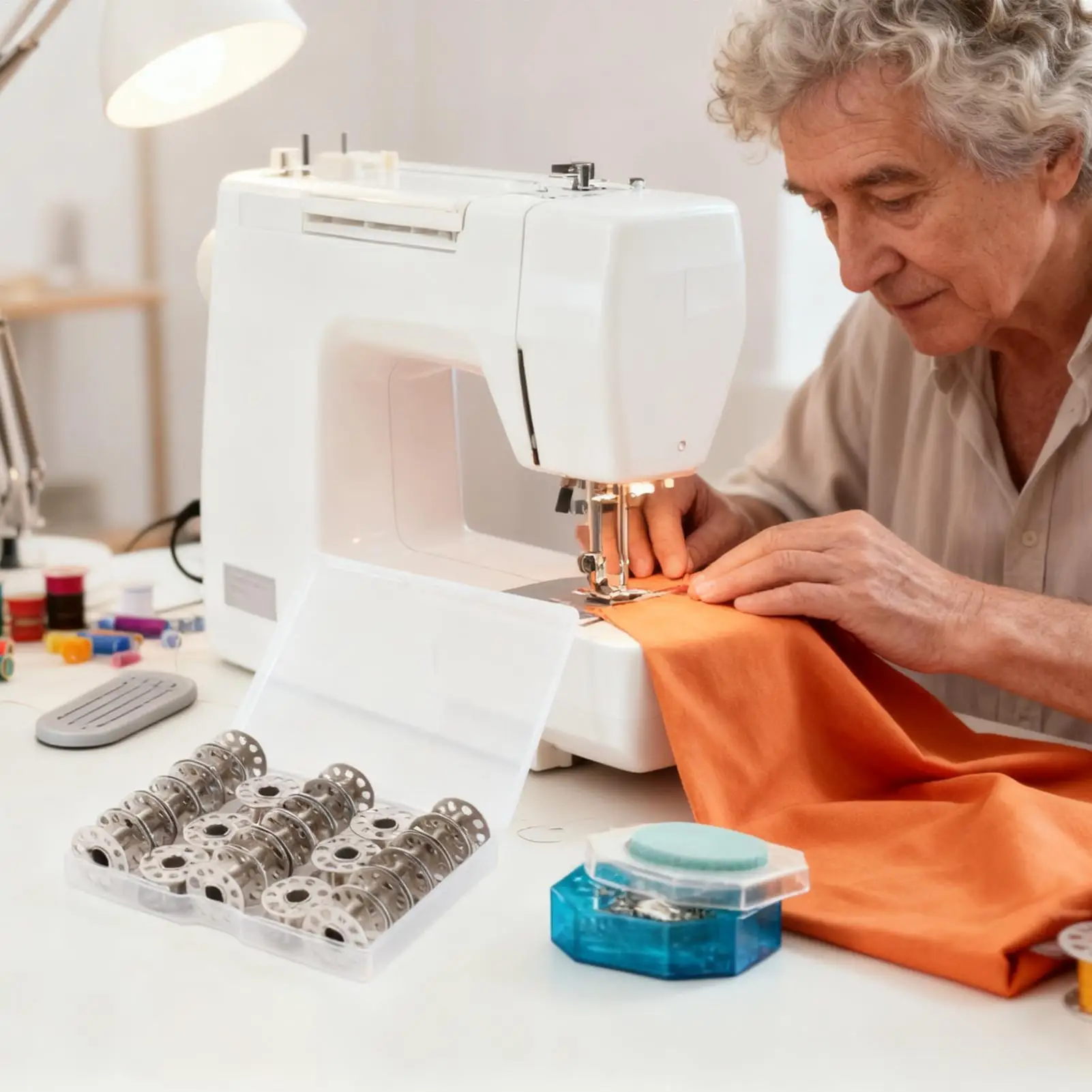 

Bobbins For Embroidery Machine 25 Pieces Universal Stainless Steel Crafts Accessories Embroidery Thread Bobbins For Crocheting