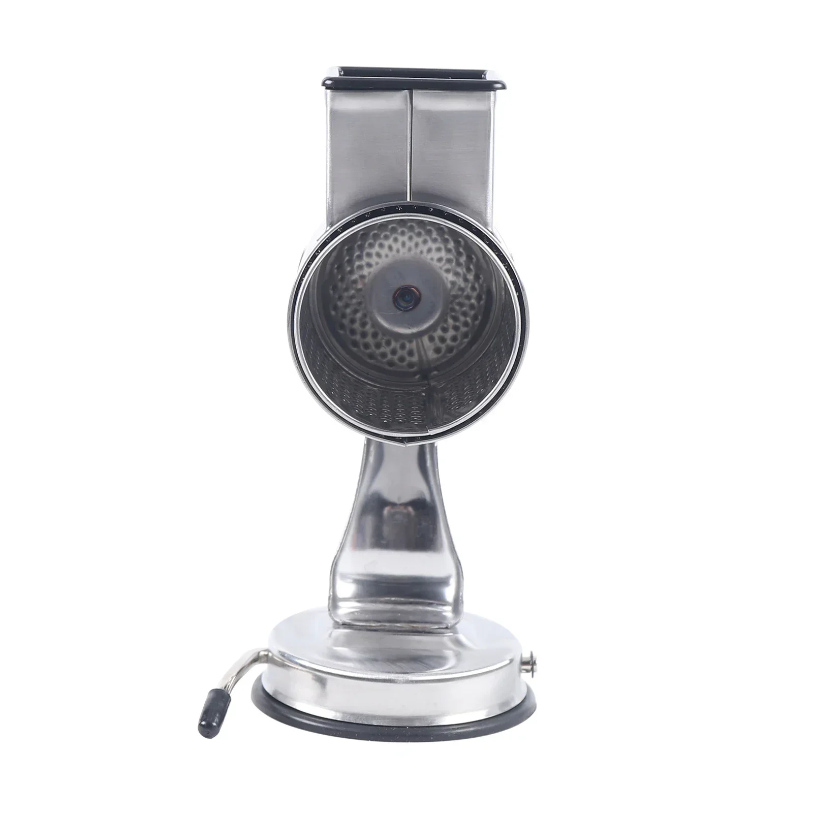 5-in-1 Rotary Cheese Grater Vegetable Slicer with Handle Stainless Steel, Kitchen Mandoline Slicer for Cucumbers, Lemons, Apples