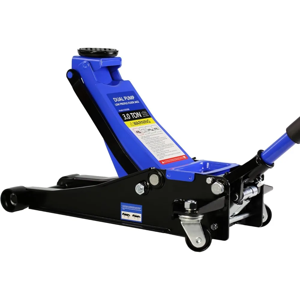 مقبس أرضي 3 طن/6600 رطل، مقبس أرضي منخفض المستوى، مقبس أرضية سباق فولاذي مع مضخة رفع سريعة للمكابس المزدوجة