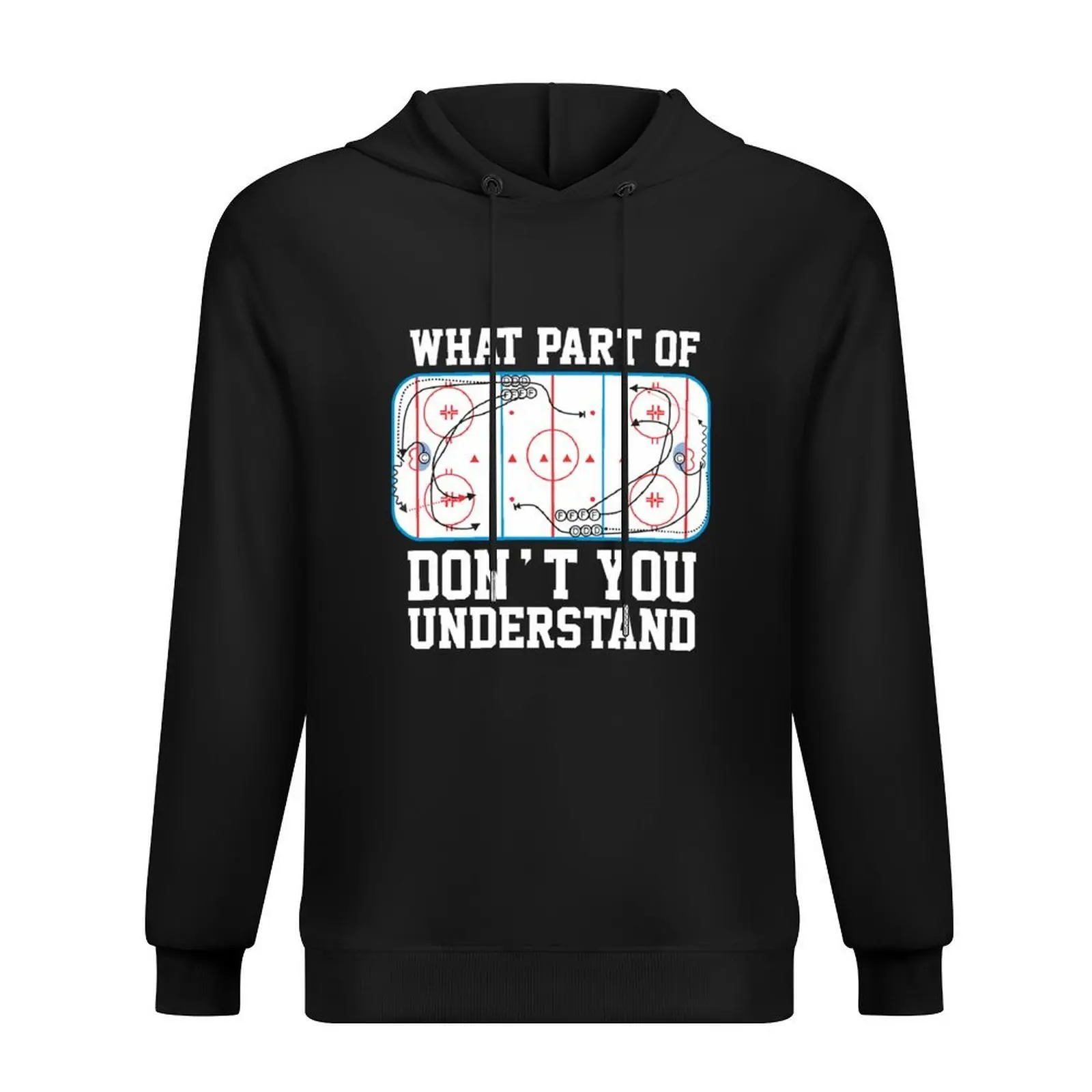 

Funny Ice Hockey Tactics Hoodie autumn clothes men's clothing men wear anime clothes mens hoodie