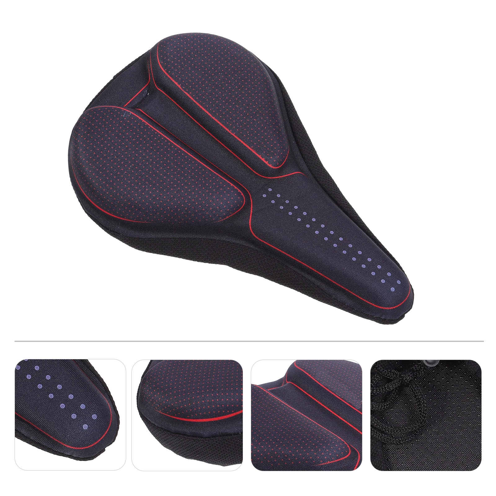 

Silicone Bike Seat Cover Thickened Cushion Shock Absorption Universal Saddle Comfortable Elastic Cozy Breathable Durabl Bike