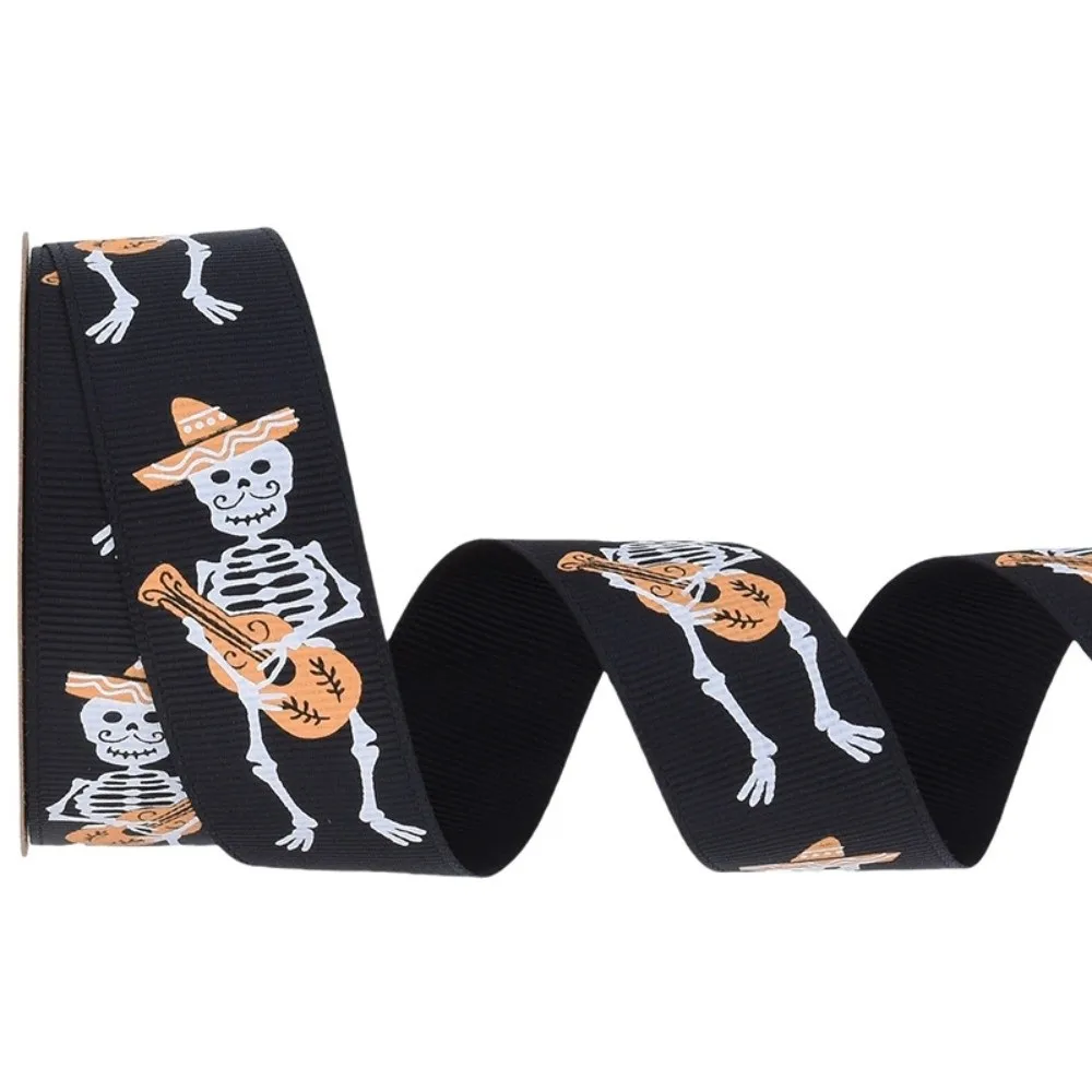 

Pumpkin Halloween Decorative Ribbon Bat Ghost Halloween Packaging Gift Box Ribbon Handmade Spider Web DIY Ribbon Strips