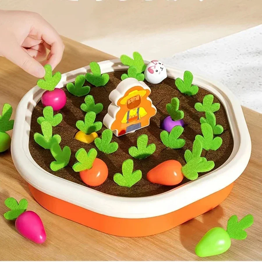 Jouets Montessori pour bébés et tout-petits, jouets de forme colorée, ensemble de carottes côtelées, jouets de discouvery de comptage pour enfants, apprentissage