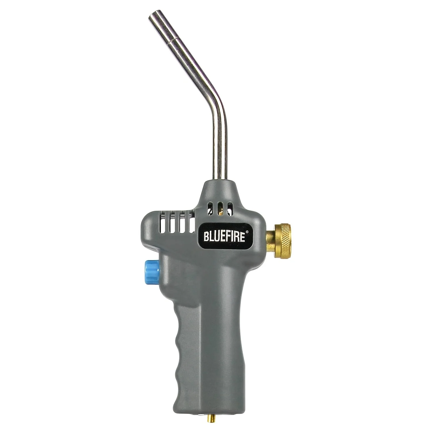 

BLUEFIRE Trigger Start Handy Gas Welding Propane Torch Head MAPP MAP PRO Handhold Portable Nozzle Upgrade Brass Knob All-purpose Flame Thrower Tool For Brazing Soldering Cooking Lighting