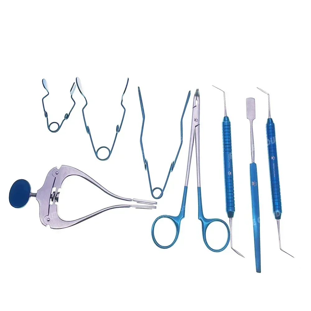 

Rodent Rabbit Hamester Retractor Mouth Opener Oral Exams Extract Forceps Cheek Pouch Speculums Dentistry Instrument Kit Supplies