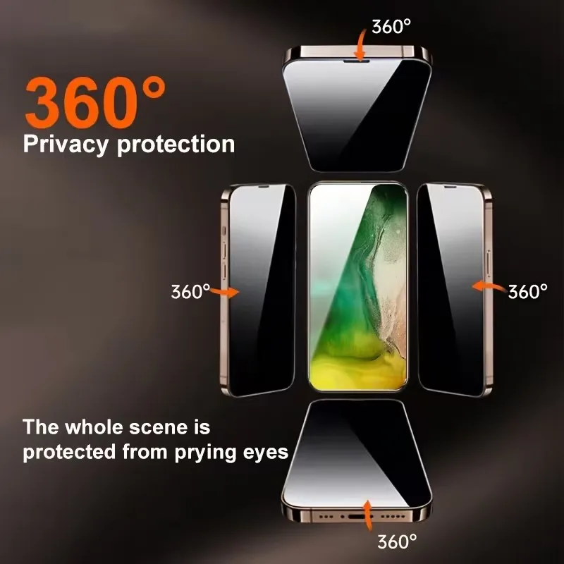 5 Stück Sichtschutz-Hydrogel-Folie für iPhone 7 8 14 13 12 11 15 16 17 ProMax Plus Mini Anti-Spy Displayschutzfolie für iPhone X XR XS Air – Detail 6