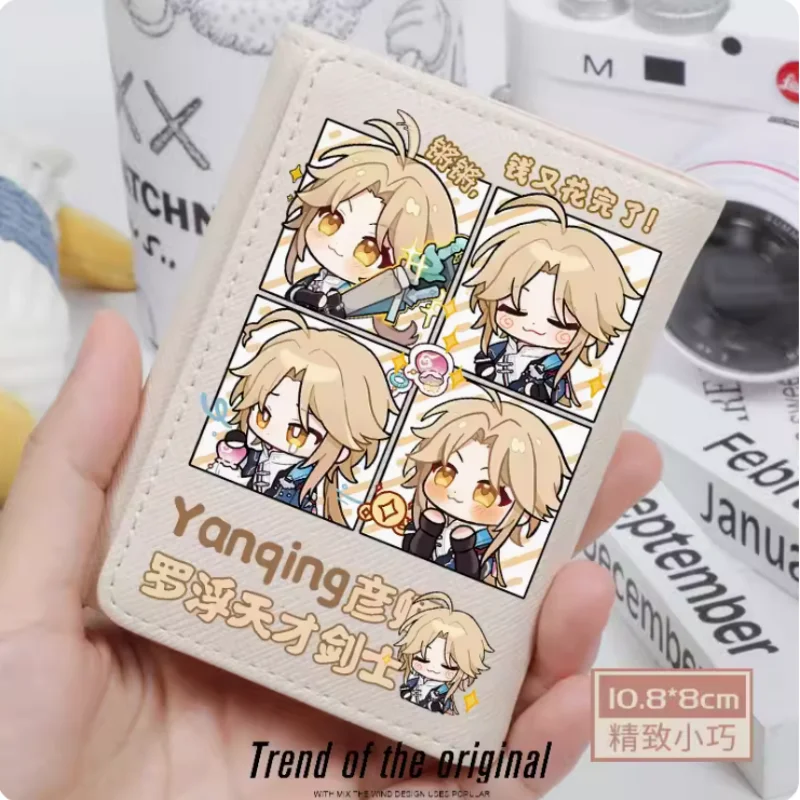 

Anime Honkai: Star Rail Yanqing Fashion Wallets PU Purse Card Holder Hasp Money Bag Cosplay Gift B180