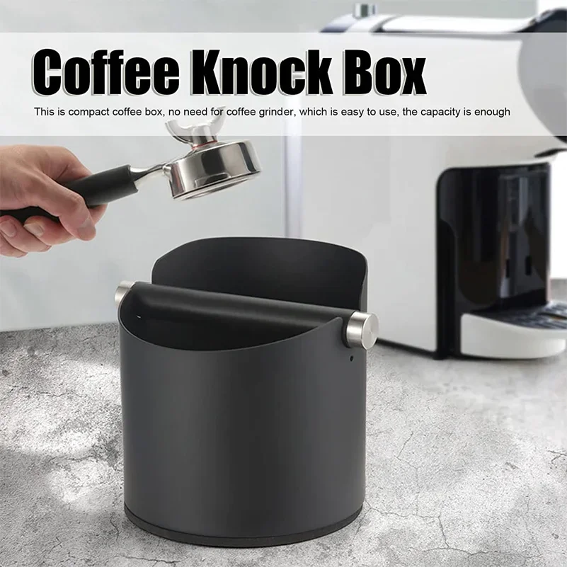 Espresso Knock Boxes Sturdy Compact Coffee Box Durable Non-Slip Coffee Grounds Bucket Easy Clean Espresso Knock Boxes