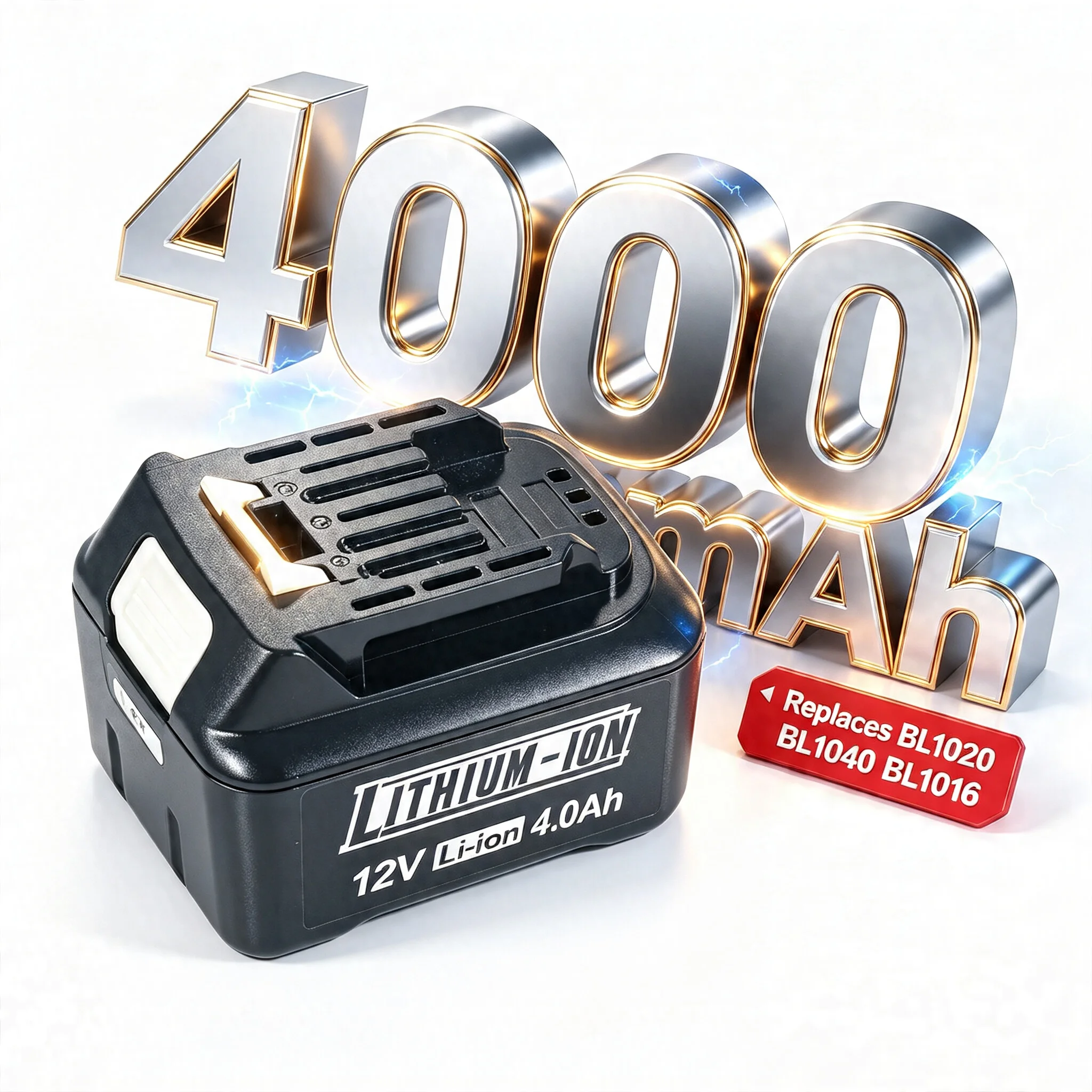 For Makita 12V 4000mah Lithium Battery BL1020 Rechargeable Battery Replacement BL1016 BL1015 BL104 DF331D Power Tools Batteries