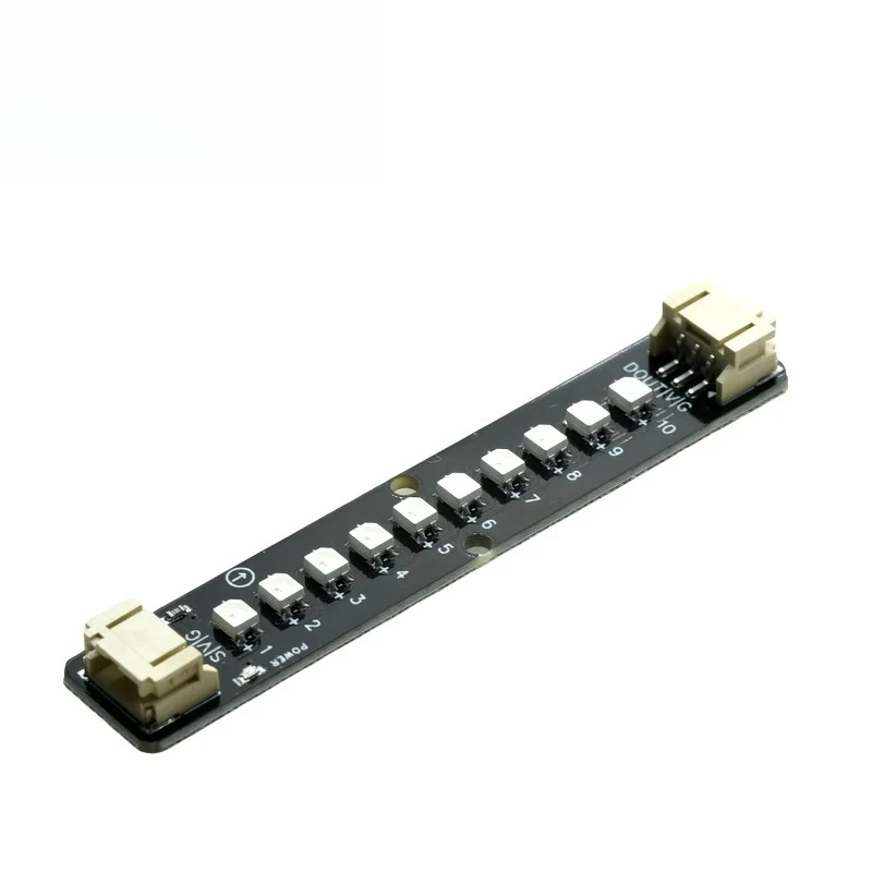 2/5/10PCS 10 Bit RGB LED Strip Light WS2812B Programmable 5V Color Changing Colorful Strip Light For Arduino Kit ESP32