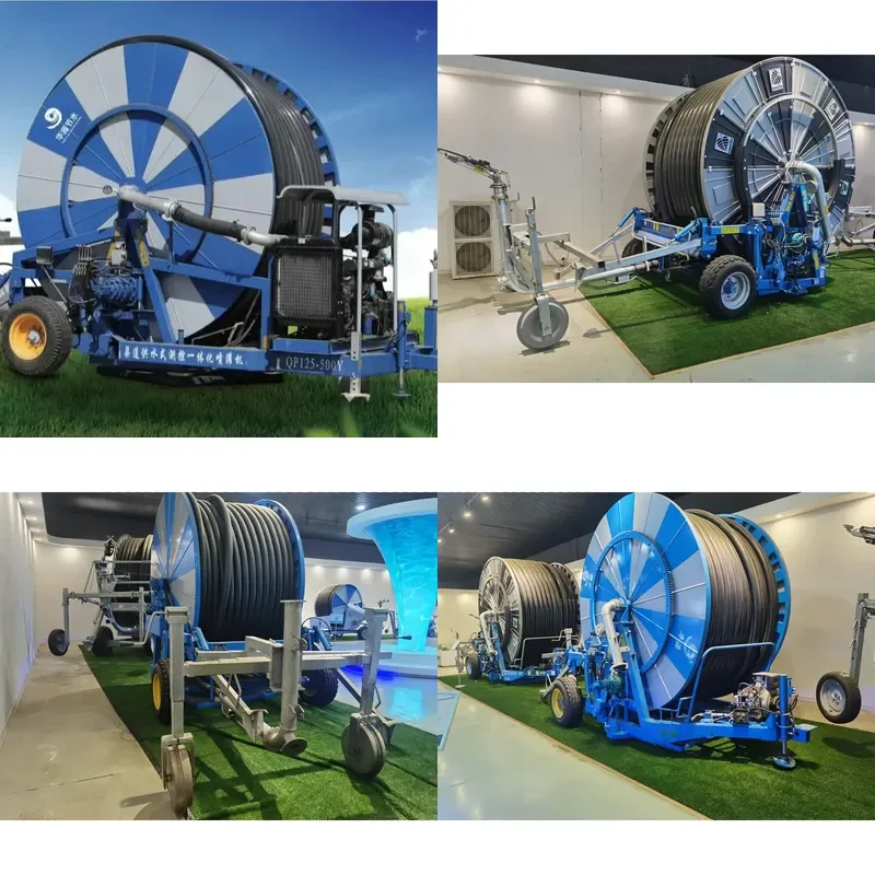 Portable Sprinkler Drip Irrigation System Hose Reel Irrigation Machine Agricultural Water Pump for Africa