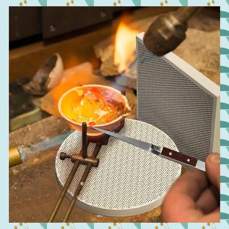 

A71P, 2 шт., сварочный блок, сотовая пластина, тепловой кварцевый блок печи, изоляционный кирпич для сварки ювелирных изделий, ковки