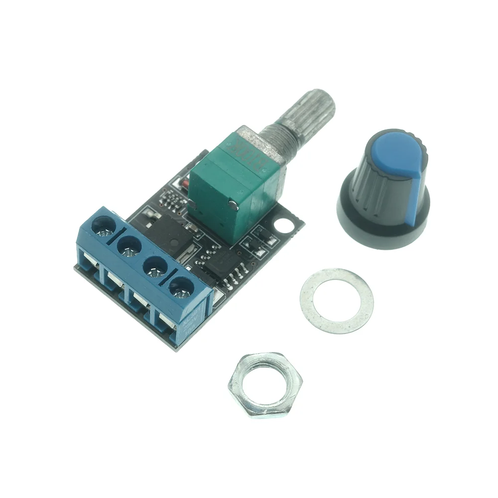PWM DC Motor Speed Controller 5V 12V 16V 10A Stepless Regulator, Dual Use for Motor & LED Dimming Module