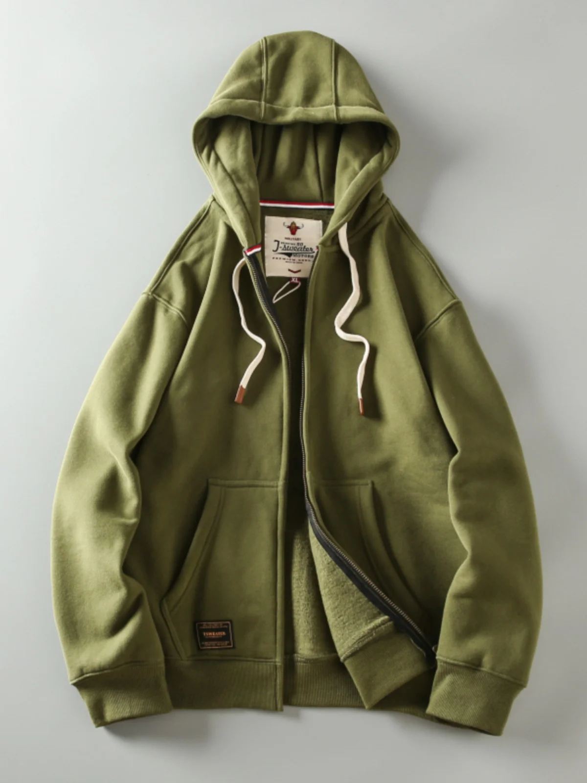 

Осенне-зимняя новая модная толстовка с капюшоном, кардиган, пальто для мужчин и женщин, повседневная универсальная теплая верхняя одежда с флисовой подкладкой