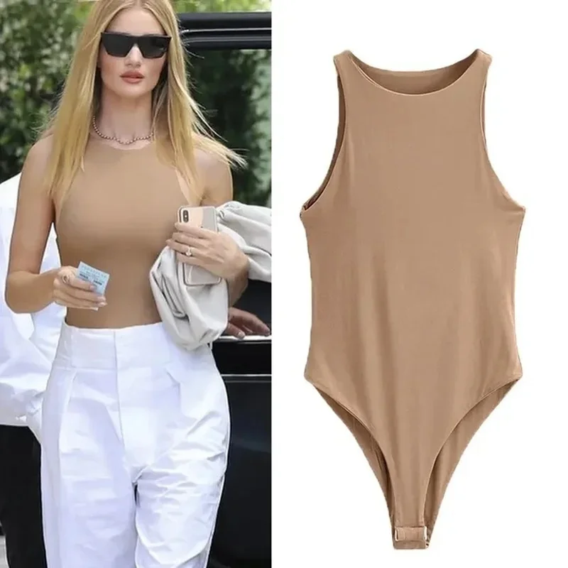 Bodysuit Solid Brand Suit Clothes Jumper Body Suit Women Casual Sexy Slim Beach Jumpsuit Romper Girl Clothing Catsuit Top Para 