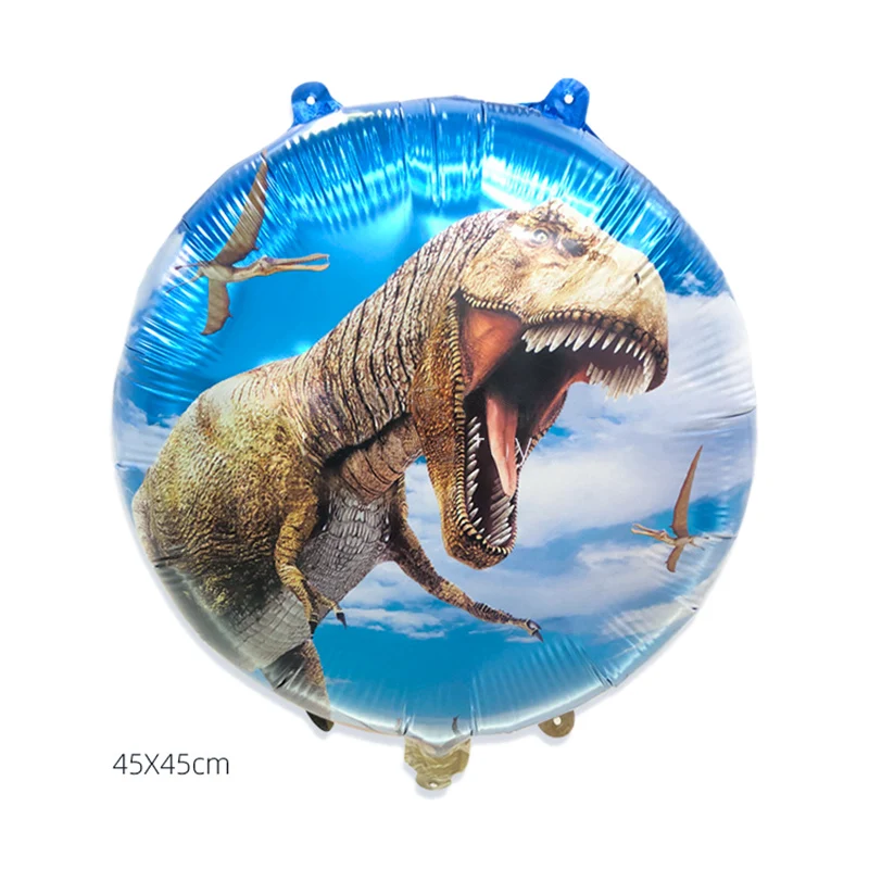 Grandi palloncini in lamina di dinosauro 4D Jungle Animal Boys Birthday Party Decors Jurassic Dragon giocattoli per bambini Air Globos Supplies