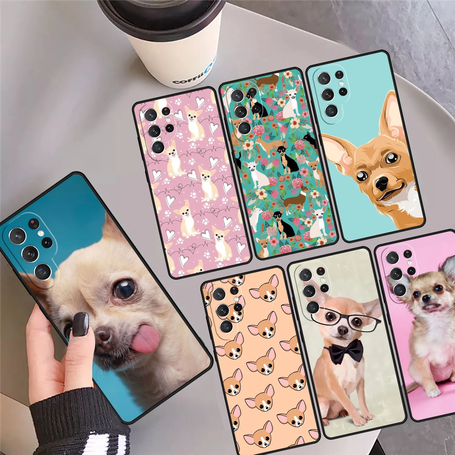 

Chihuahua Dog Phone Case Cover Coque For Samsung Galaxy S24 S25 Ultra S23 S22 Plus S21 FE S20 Note 10 20 Pro Ultra