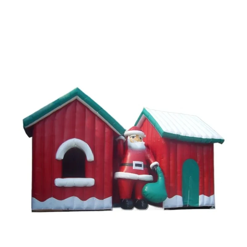 Cheap Christmas Day Decoration Inflatable Xmas House for Backyard