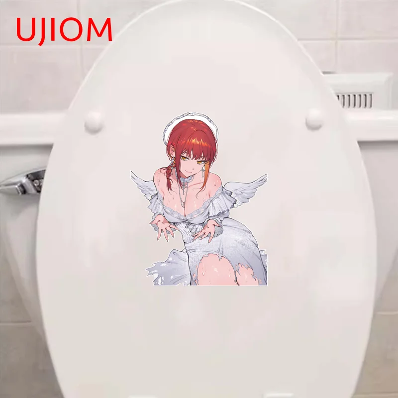 UJIOM Beautiful Makima Alluring Big Breasts Wall Sticker Artistic Enchanting Waterproof Decal Suitable For Wardrobe Decor