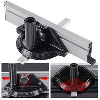 1pc Aluminum Alloy Angle Plate Ruler Miter Gauge For Table Saw Push Block Fence Adjustable Miter Gauge Woodworking Tool