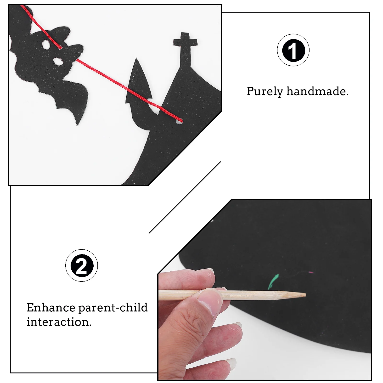 4Sets Halloween Regenboog Kraspapier Scratch It Kids DIY Party Craft Vellen School Beloning Party Supply